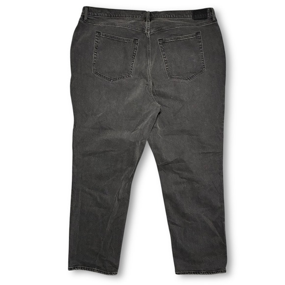 Abercrombie Fitch 90s Straight Ultra High Rise Jeans Charcoal Gray Womens 37/24R - Picture 2 of 8